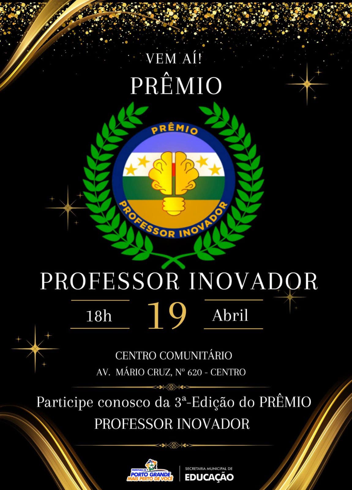 VEM AÍ A 3º EDIÇÃO DO PRÊMIO PROFESSOR INOVADOR!